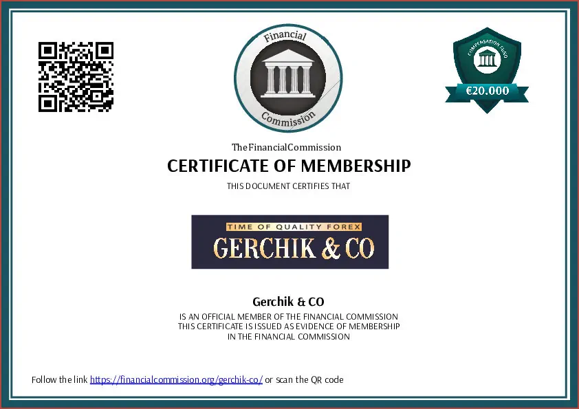 The license of a broker Gerchik
