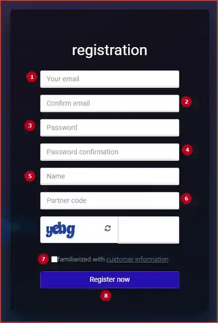 VPS Server Registration Form